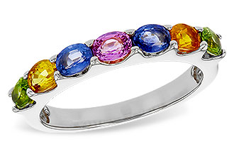 A320-49032: LDS WED RG 1.54 TW MULTI-COLOR SAPPHIRE
