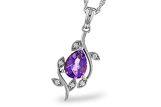 A320-49050: NECKLACE .88 AMETHYST .93 TGW (8x6MM AMY)
