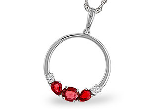 A320-49978: NECKLACE .79 RUBY .89 TGW