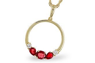 A320-49978: NECKLACE .79 RUBY .89 TGW