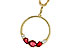 A320-49978: NECKLACE .79 RUBY .89 TGW