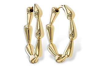 A320-51778: GOLD EARRINGS (21MM)