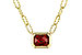 A320-51796: NECKLACE 1.45 GARNET (18")