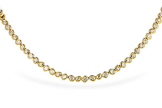A320-53623: NECKLACE 2.25 TW FANCY CUT DIAS (17.25")