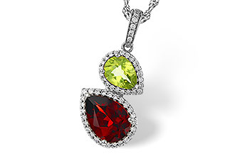 A320-54496: NECKLACE 2.74 SEMI-PREC (GAR,PER) 2.95 TGW