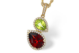 A320-54496: NECKLACE 2.74 SEMI-PREC (GAR,PER) 2.95 TGW