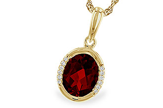 A321-38141: NECKLACE 2.02 TW GARNET 2.05 TGW (9x7 GAR)