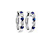 B046-85387: EARRINGS .33 SAPP .52 TGW