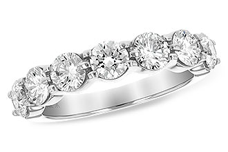 B138-69987: LDS DIA WED RG 2.00 TW (7 STONES)