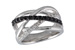 B231-42641: LDS WED RG .25 BLK DIAS .41 TW
