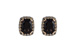 B233-19078: EARR 2.20 SMKY QUARTZ 2.58 TGW W/ BRN DIAS