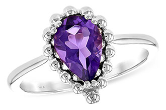 B235-04523: LDS RING 1.06 CT AMETHYST