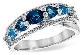 B235-91805: LDS RG 1.06 BLUE TOPAZ 1.25 TGW