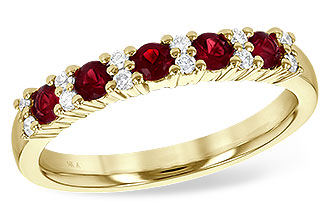 B235-92723: LDS WED RG .44 RUBY .58 TGW