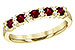 B235-92723: LDS WED RG .44 RUBY .58 TGW