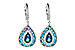 B235-95432: EARR 3.15 TW BLUE TOPAZ 3.32 TGW
