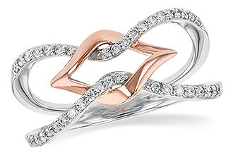 B235-98105: LDS DIA RG .24 TW (WG RING/ROSE GOLD TRIM)