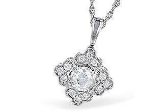 B318-68159: NECKLACE .15 BR .25 TW