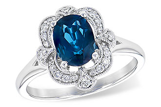 B318-70850: LDS RG 1.35 LONDON BLUE TOPAZ 1.50 TGW