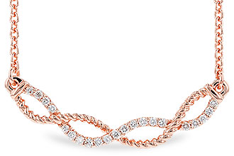 B319-56323: NECKLACE .12 TW (18")