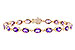 B319-57250: BRACELET 6.86 TW AMETHYST 6.90 TGW