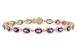B319-57250: BRACELET 6.86 TW AMETHYST 6.90 TGW