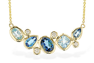 B319-60832: NECK 2.57 BLUE TOPAZ TW 2.72 TGW (18")