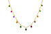 B319-61759: NECK .90 TW MULTI-COLOR SAPPH & GREEN GARNET (18")