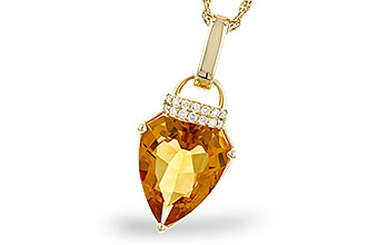 B319-61805: NECKLACE 3.12 CITRINE 3.18 TGW (12x10MM CIT)