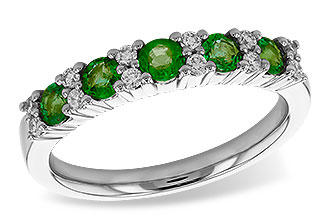 B319-62705: LDS WED RG .55 EMERALD .72 TGW
