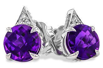 B319-63614: EARR 1.33 TW AMETHYST 1.35 TGW (6MM RD)