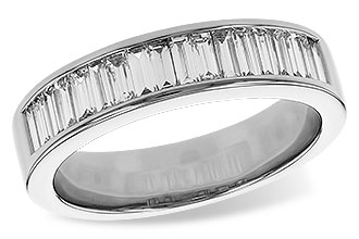 B320-46341: LDS DIA WED RG .70 TW BAGUETTES