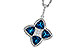 B320-50832: NECKLACE 2.79 LONDON BLUE TOPAZ 2.85 TGW