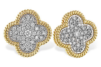 B320-50878: EARRINGS .50 TW