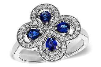 B320-51778: LDS RG .68 TW SAPPHIRE .96 TGW