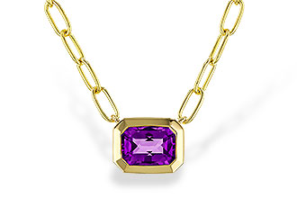 B320-51805: NECKLACE .82 AMETHYST (18")