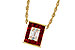 B320-53596: NECKLACE .82 RUBY TW 1.00 TGW