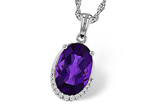 B320-54459: NECKLACE 2.70 AMETHYST 2.76 TGW (12x8MM OV)