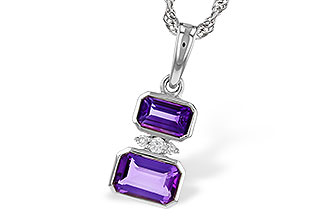 B320-54487: NECK .72 TW AMETHYST .75 TGW