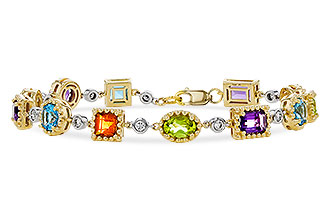 B320-54496: BRACELET 4.63 SEMI-PREC (AMY,BT,CIT,PER) 5.05 TGW