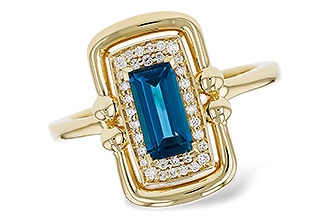 B321-37223: LDS RG .84 LONDON BLUE TOPAZ .96 TGW (8x4MM LBT)