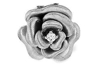 B321-37250: PENDANT .03CT (LARGE FLOWER PENDANT FROM K321-37241)