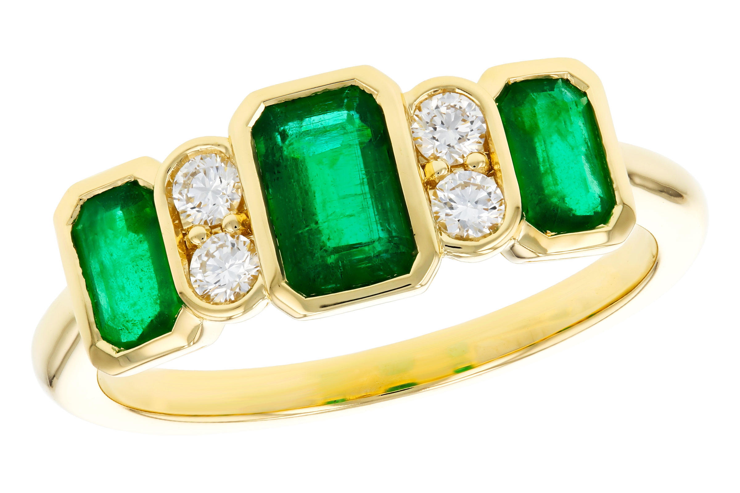 B321-39050: LDS RG 1.04 TW EMERALD 1.19 TGW