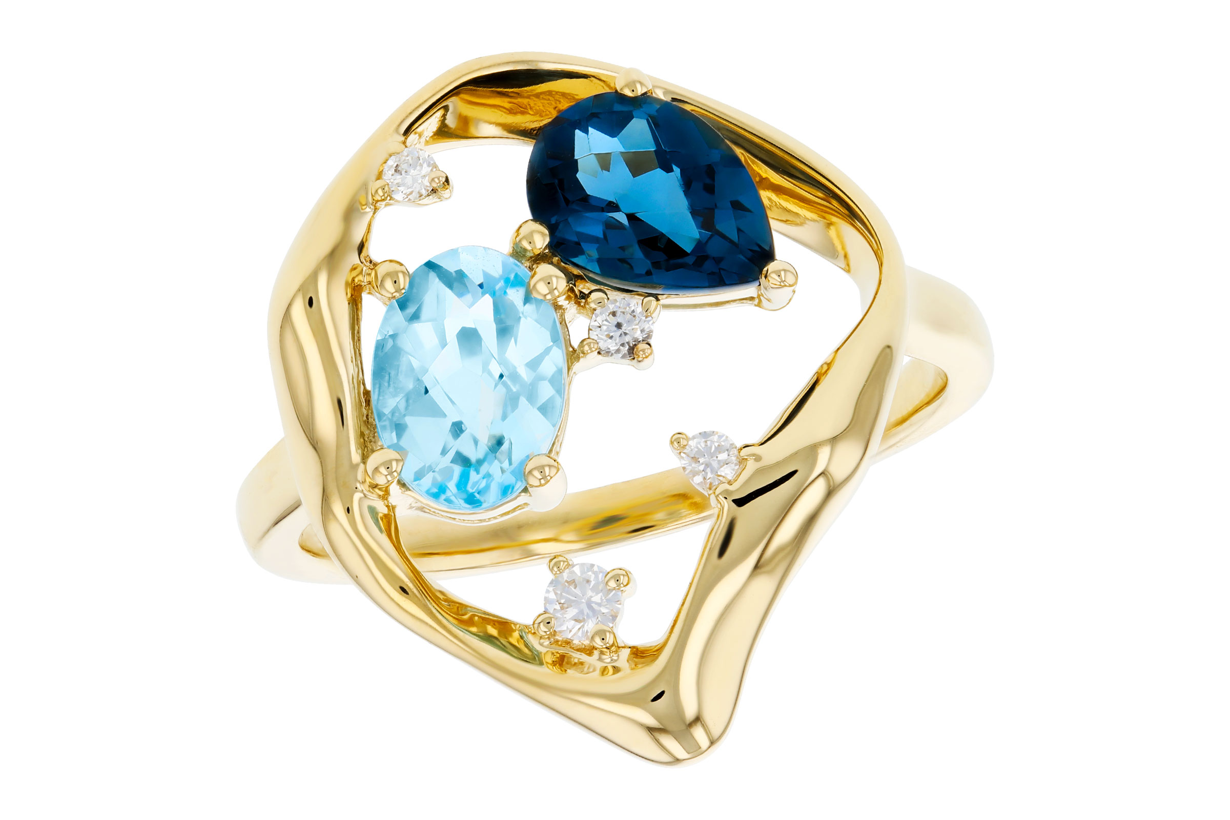 B321-39923: LDS RG 1.60 TW BLUE TOPAZ 1.67 TGW (7x5MM BT)
