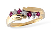 C138-64496: LDS WED RG .23 RUBY .38 TGW