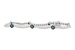 C234-10868: BRACELET .93 BLUE DIAS 1.62 TW