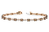 C234-15405: BRACELET 3.05 BROWN DIA 4.10 TW