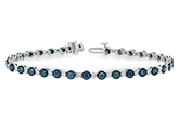C234-18096: BRACELET 2.35 BLUE DIA 3.17 TW
