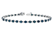 C234-18096: BRACELET 2.35 BLUE DIA 3.17 TW