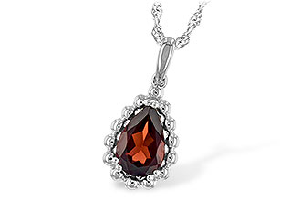 C235-04532: NECKLACE 1.38 CT GARNET